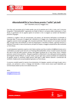 #MontelloinMTB: la Terre Rosse premia i &ldquo;selfie&rdquo; pi&ugrave; belli