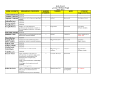 Lista tirocini Laurea in Biotecnologie 2013