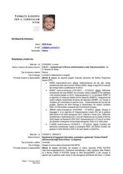 formato europeo per il curriculum vitae