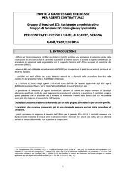 PERMANENT OPEN CALL FOR EXPRESSION OF