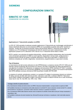 S7-1200 connesso via GSM GPRS