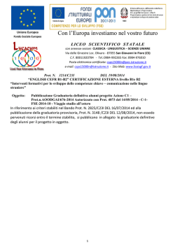 Pubblicazione Graduatoria DEFINITIVA - Liceo Scientifico