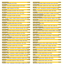 MARGHERITA &euro; 4,50 Pomodoro, mozzarella