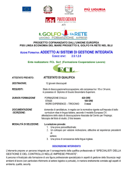 addetto ai sistemi di gestione integrata