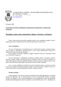 Capitolato delle opere
