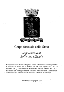 Leggi tutto - UGL Corpo Forestale