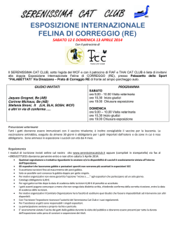 leggi i dettagli per correggio 2014