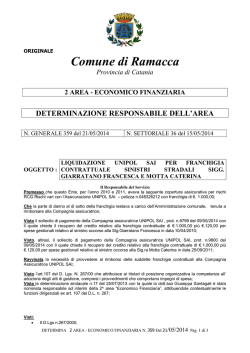 Nome Comune : - Comune di ramacca
