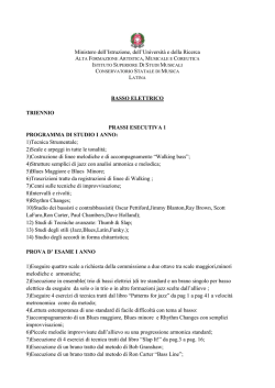 Basso elettrico - Conservatorio Statale di Musica | Latina
