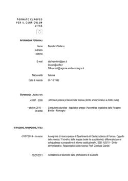 CV - Giurisprudenza