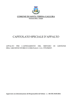 CAPITOLATO_A.S.C. 14 - Comune di Santa Teresa di Gallura