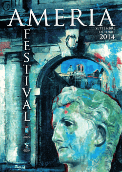 Programmazione - AMERIA FESTIVAL