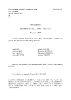 Direzione Edifici Municipali, Patrimonio e Verde