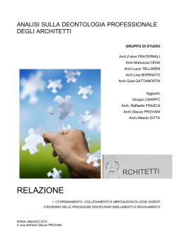 Analisi sulla deontologia professionale