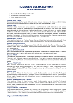 Scarica il programma dettagliato