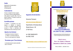 "Diritto del lavoro" - V° edizione