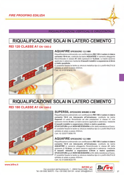 RIQUALIFICAZIONE SOLAI IN LATERO CEMENTO