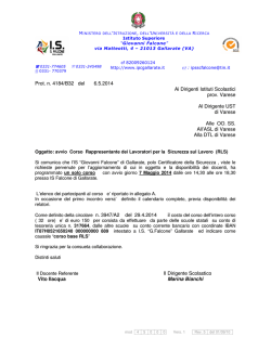 avvio corso rls
