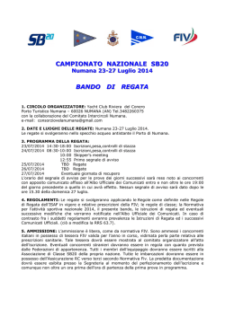 BANDO DI REGATA sb20 - Circolo Nautico Numana
