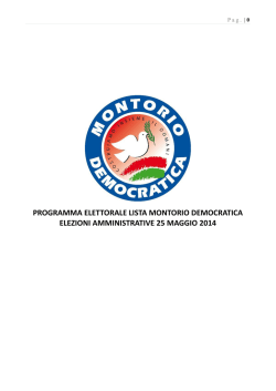 Scarica il Programma - Partito Democratico Montorio al Vomano