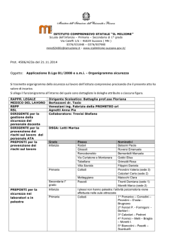 Organigramma Sicurezza Suzzara - 01 12 2014 stampa