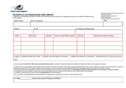 MODULO RMA(1) - Elettronica Sprint