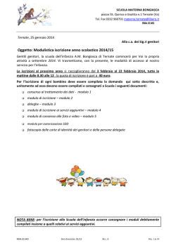 Scuola Materna S - Scuola infanzia Bongiasca