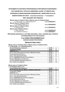 fase endo-procedimentale - Comunità Montana Valli Orco e Soana