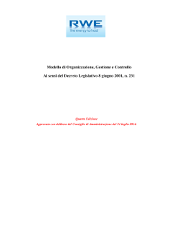 RWE II - Parte Generale IV versione luglio 2014