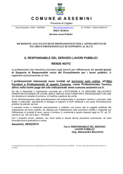 avviso iscrizione professionisti supporto rup