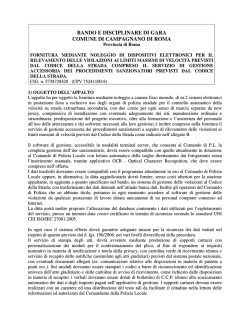 Bando e disciplinare gara - Comune di Campagnano di Roma
