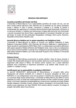 Scheda delle iniziative "Bicocca for Expo 2015"