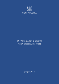 agenda per il credito confindustria