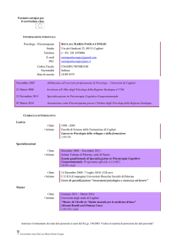 Accedi al Curriculum - ElencoPsicologi.it