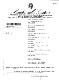 decreto istitutivo USPEV