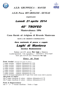 40&deg; TROFEO Laghi di Mantova
