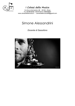 Simone Alessandrini - I Colossi della Musica