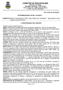 COMUNE DI FRANCOLISE