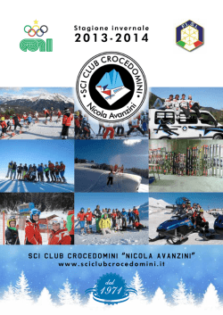 Sci club Crocedomini &ldquo;Nicola Avanzini&rdquo;