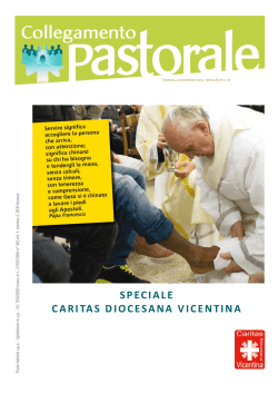 Scarica lo Speciale 2014/15 - Caritas Diocesana Vicentina