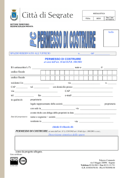 P20a - MD -01 Permesso di Costruire rev. 5