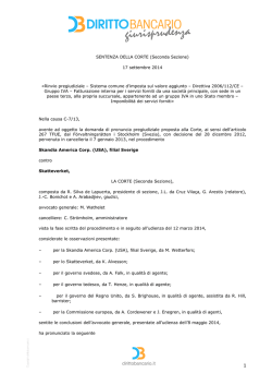 Corte di Giustizia UE, Sez. II, 17 settembre 2014, C