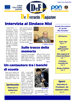 Edizione Straordinaria - Sito web Comprensivo POLO I Galatone