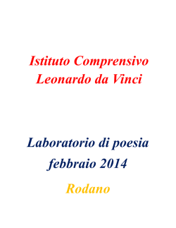 Laboratorio di Poesia Secondaria di Rodano a.s.2013_2014
