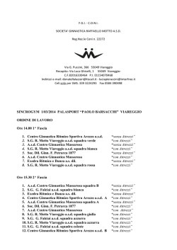 Ordine di lavoro - Ginnastica Motto