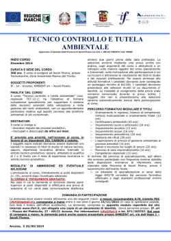 tecnico controllo e tutela ambientale