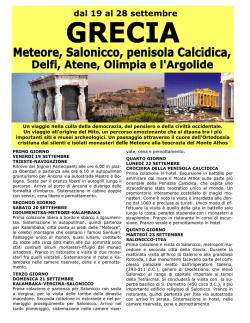 GR Grecia 19 - 28 sep - La Via degli Artisti Viaggi