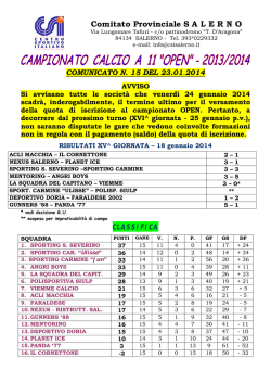 Comitato Provinciale S A L E R N O