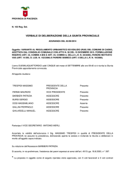 Comune di Cadeo - Provincia di Piacenza