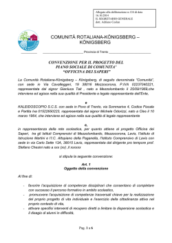 Allegato - Comunit&agrave; Rotaliana
